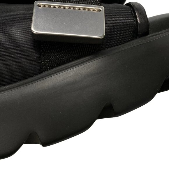 BOTTEGA VENETA - Black Chemical Fiber Leather Rubber Men's Sandals 607-080425 - Picture 9 of 12